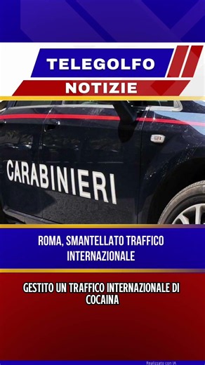 Carabinieri and Rome DDA operation against alleged international drug trafficking