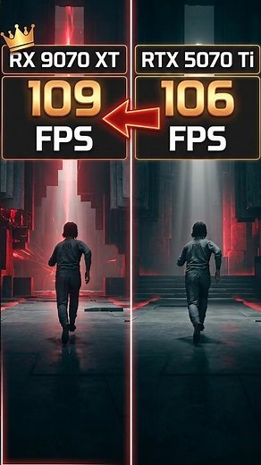 RTX 5070 Ti vs RX 9070 XT - Control Resonant Performance Test #shorts