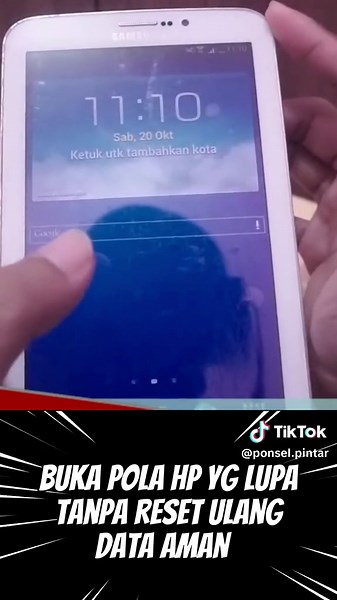 Cara Buka Pola HP Lupa Tanpa Reset Ulang