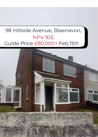 Auction Property in Blaenavon – Renovation Opportunity