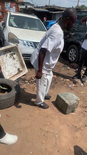 Outdoor Strength Training with Concrete Blocks