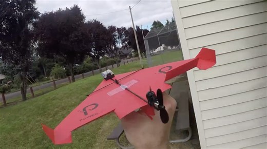 How far can a paper airplane fly if you add a motor?
