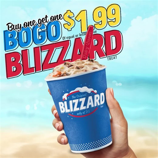 75 reactions · 19 shares | What’s better than one BLIZZARD treat? Two BLIZZARD treats! Download the DQ App and get a BOGO $1.99 BLIZZARD Treat for you and a friend to enjoy! Get this deal, and many more on the DQ App until August 8th! #HappyTastesGood | Dairy Queen | Facebook