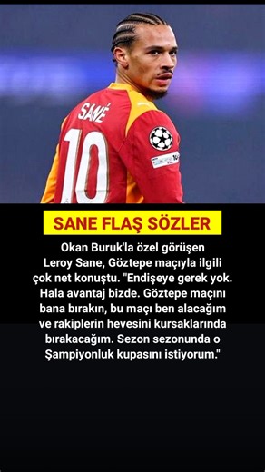 Leroy Sane'den Flaş Sözler #football