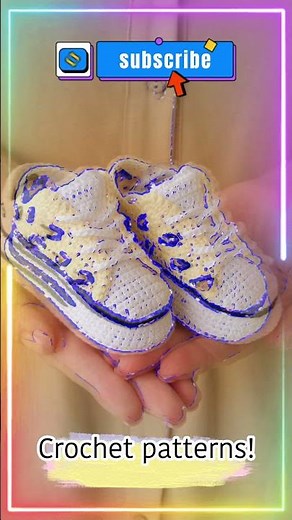 crochet baby sneakers