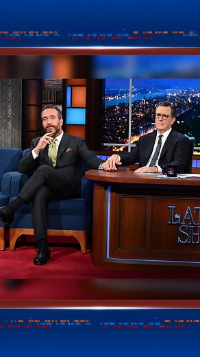 Matthew Macfadyen and Stephen recreate an iconic #Succession scene. No words necessary! #Colbert | The Late Show with Stephen Colbert
