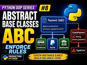 Abstract Base Classes (ABC) Explained | Python OOP Series #8