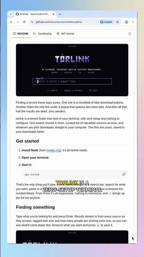 torlink — Find and download torrents from your terminal