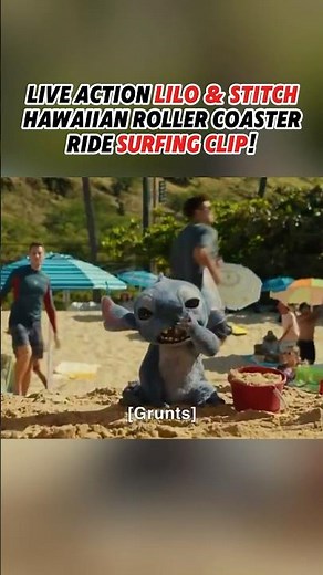 LIVE ACTION Lilo and Stitch Hawaiian Roller Coaster Ride Scene Clip! Disney Pixar Movie!