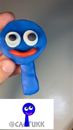 Funny Blue Character 😄💙@cactukk