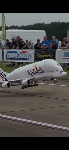Airbus Beluga takeoff, one of the most recognized aircraft in the world.
