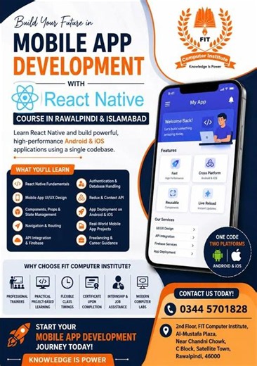 React Native Development Course In Rawalpindi & Isalamabad