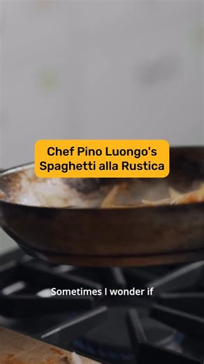 1.5K views · 20 reactions | Simple? @chef_pino_luongo says that’s exactly what makes it worth it. 奈 Al dente done right — Spaghetti alla Rustica. | CookUnity | Facebook