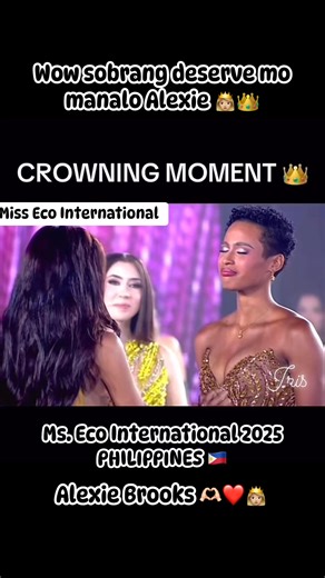 Congratulations Ms. Eco International 2025 Alexie Brooks ❤️🫶🏻👸🏼🔥 #AlexieMaeBrooks #MissEcoInternationalPhilippines2025 #highlightsシ゚ #fypシviralシ #trendingreel #viralpost2025シ #trendingvideo | Caballes Iriszz