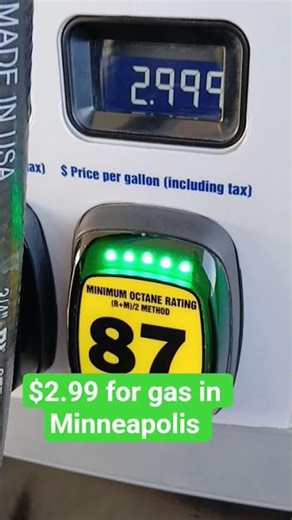 its getting close to $3 now. Minneapolis gas prices. #gas #prices #gallons #gasoline #octane #diesel