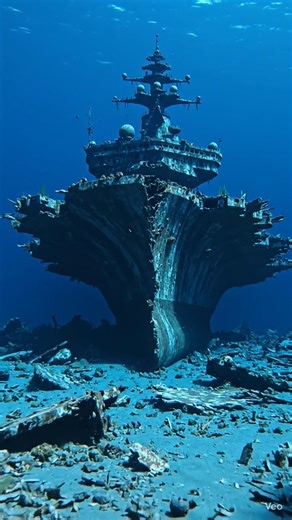 Predatory Fish with a GoPro Explores aSunken Soviet Submarine