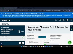 Micro-certification ServiceNow #Task -1 Personalize Your instance.