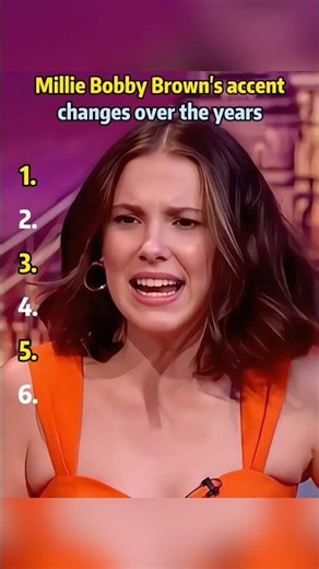 Have you noticed Millie Bobby Brown’s accent evolution over the years🤨 #MillieBobbyBrown