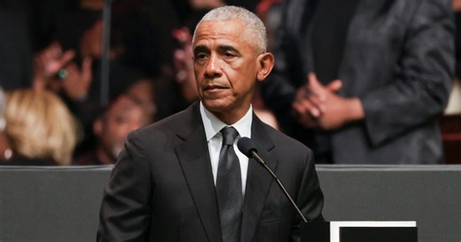 Obama Buries Trump in Barbs at Civil Rights Icon’s Funeral