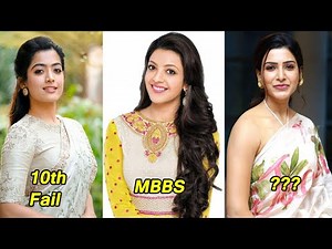Shocking Education of Tollywood Actress||Samantha,Tamannah,kajal agarwal,Pooja Hegde.SaiPallavi