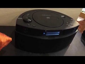Insignia CD Boombox AM FM Radio AUX BlueTooth Battery Powered Plug in NS-CBBTCD01-B 09-2019