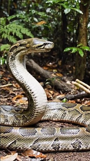 Monkeys Drive a Giant Python Out of the Jungle!