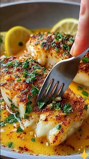 🐟 Pan-Seared Butter Garlic Cod 😋