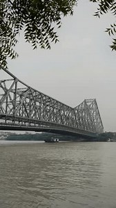 Howrah Bridge over Hooghly river is an Iconic Landmark and Famous symbol of Kolkata,India