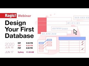 Ragic Webinar: Design Your First Database