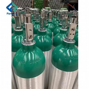 [Hot Item] Portable DOT 10L 20L Medical Oxygen Cylinder M6 Size Aluminum Oxygen Gas Cylinder with O2 Regulator