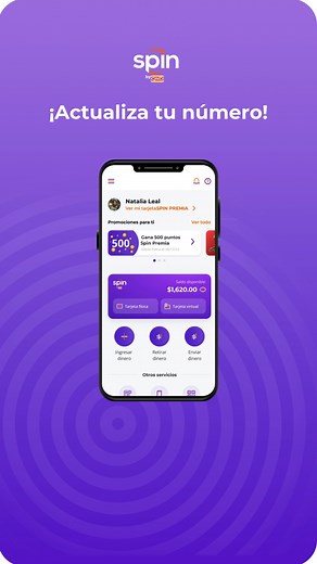 ¿Cambiaste tu número telefónico? 📲 ¡Actualiza tus datos! Es muy fácil, hazlo desde tu app Spin by OXXO. 🤳 Comparte este tutorial con más Spinners. 💜 | Spin by OXXO