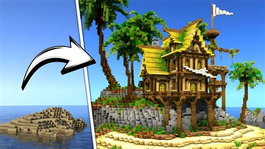 7 best Minecraft island base builds
