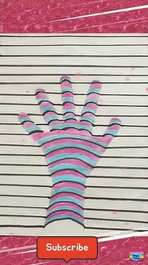 3D Hand Drawing || Optical Illusion Trick Art