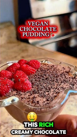 VEGAN CHOCOLATE PUDDING🍫 #summersnacks #fypyoutube #easyrecipes #proteinmeals #exploremore