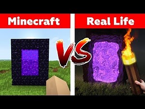 MINECRAFT IN REAL LIFE! Minecraft vs Real Life animation