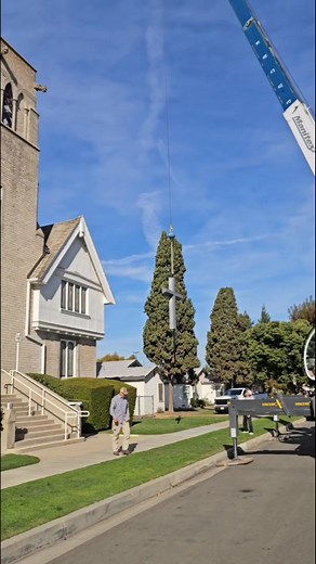 13 reactions | The Cross has been restored to its rightful place, reborn from its damaged state. This Cross is the original, which suffered damage in a roof collapse. We are grateful to have played a role in its rebuilding and re-erection. A significant piece of Sanger's history has been recovered. #sangerhistory | Sanger Built | Facebook