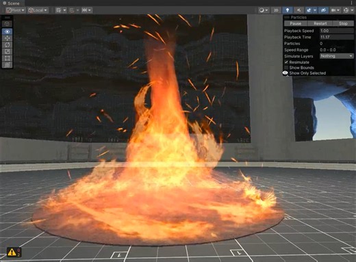 Angelo Vildasol | Unity VFX Test - FireStorm Elemental Effect
