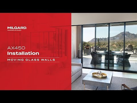 AX450 Moving Glass Wall Installation