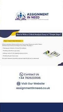 How to Write a Critical Analysis Essay | Easy Essay Writing Tips | Assignment in Need