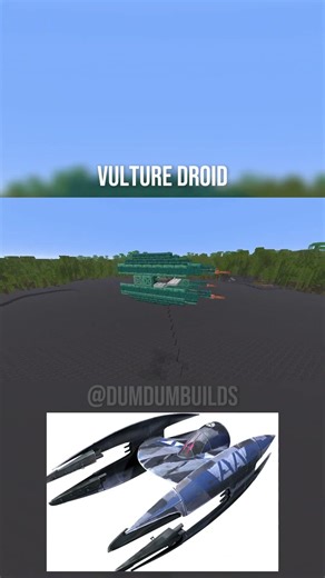 Vulture droid #starwarsship #starwars #minecraft #starwarsvehicle #space #spaceship