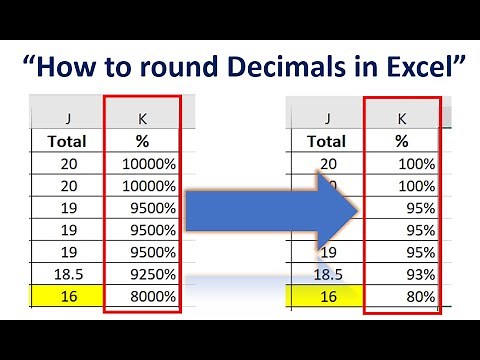 Quick and Easy Way to Round Decimal Percentage Values in Excel