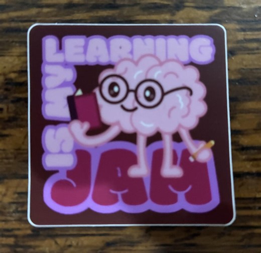 Vinyl Sticker: Learning is My Jam - Etsy