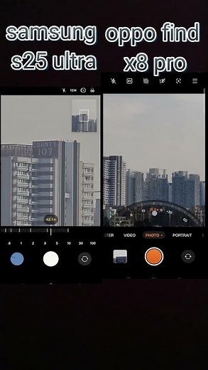 Samsung s25 ultra vs OPPO find x8 pro camera zoom test
