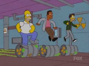 The Simpsons - Toxic Barrel Rolling