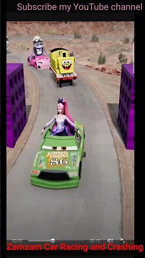 Title: Epic Cartoon Racing & Crashes! Who Will Survive? #CarCrashMadness