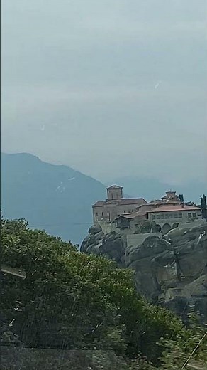 Meteora Greece the Monastery of the Holy Trinity famous for James Bond film For Your Eyes Only