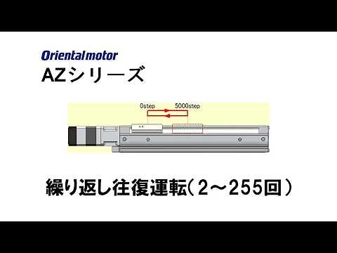 αSTEP AZシリーズ 繰り返し往復運転（2～255回）