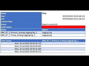 Khóa Học WinCC Unified Part 33: Reporting Configure and Create Reports Execute PDF And Excel