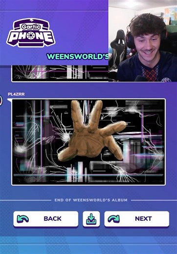 INSANE HAND DRAWING in Gartic phone #art #shorts #fyp #gaming #drawing #twitch