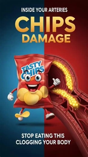 What Happens Inside Your Body After Eating Packaged Chips | 3D Health Animation #healthanimation